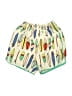Hanna Andersson 100% Recycled Polyester Print Ivory Board Shorts Size 5 - photo 1