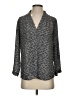 Mossimo 100% Polyester Gray 3/4 Sleeve Blouse Size S - photo 1