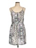Eliot Paisley Silver Cocktail Dress Size 10 - photo 1