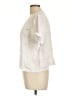 Garnet Hill White Short Sleeve Blouse Size L - photo 5