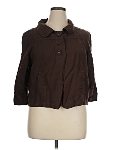 Larry Levine 3/4 Sleeve Button-Down Shirt (view 1)