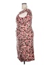 Connected Apparel Floral Pink Cocktail Dress Size 18 - photo 5