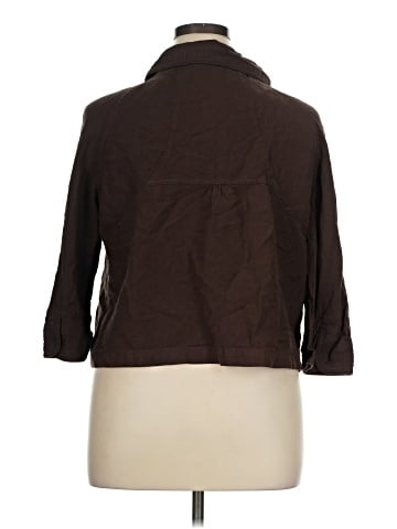 Larry Levine 3/4 Sleeve Button-Down Shirt (view 2)