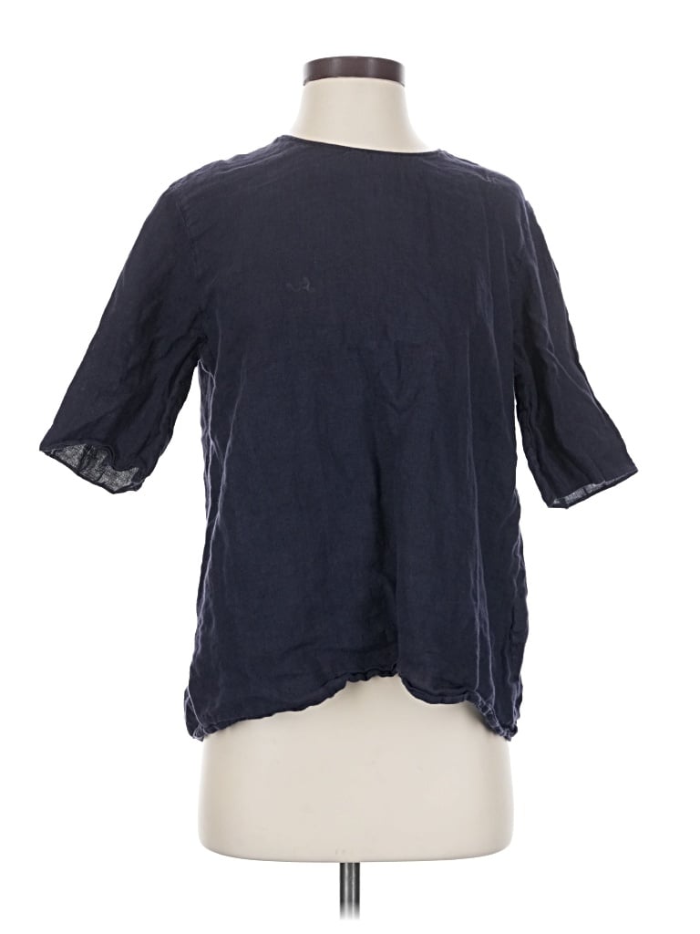Pre-owned Mansur Gavriel Short Sleeve Blouse In Blue