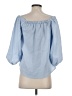 DRA Blue 3/4 Sleeve Blouse Size S (estimated) - photo 2