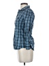 Juicy Couture Plaid Blue Long Sleeve Button-Down Shirt Size 0 - photo 5