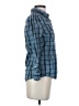 Juicy Couture Plaid Blue Long Sleeve Button-Down Shirt Size 0 - photo 4