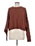 Pink Republic Brown Long Sleeve Top Size M - photo 1