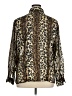 DressBarn 100% Polyester Animal Print Gold Long Sleeve Blouse Size 1X - photo 2