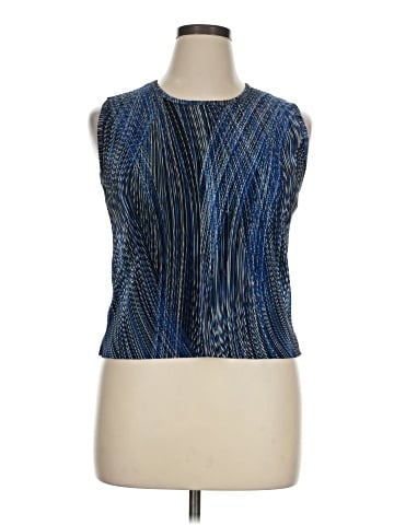 Plisse Sleeveless Blouse (view 1)