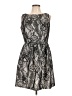 I.N. Studio Paisley Gray Cocktail Dress Size 14 Petite - photo 1
