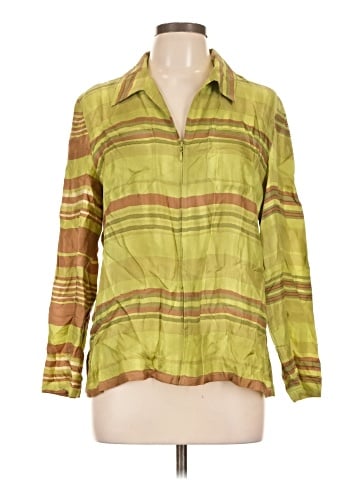 Carlisle Long Sleeve Silk Top (view 1)