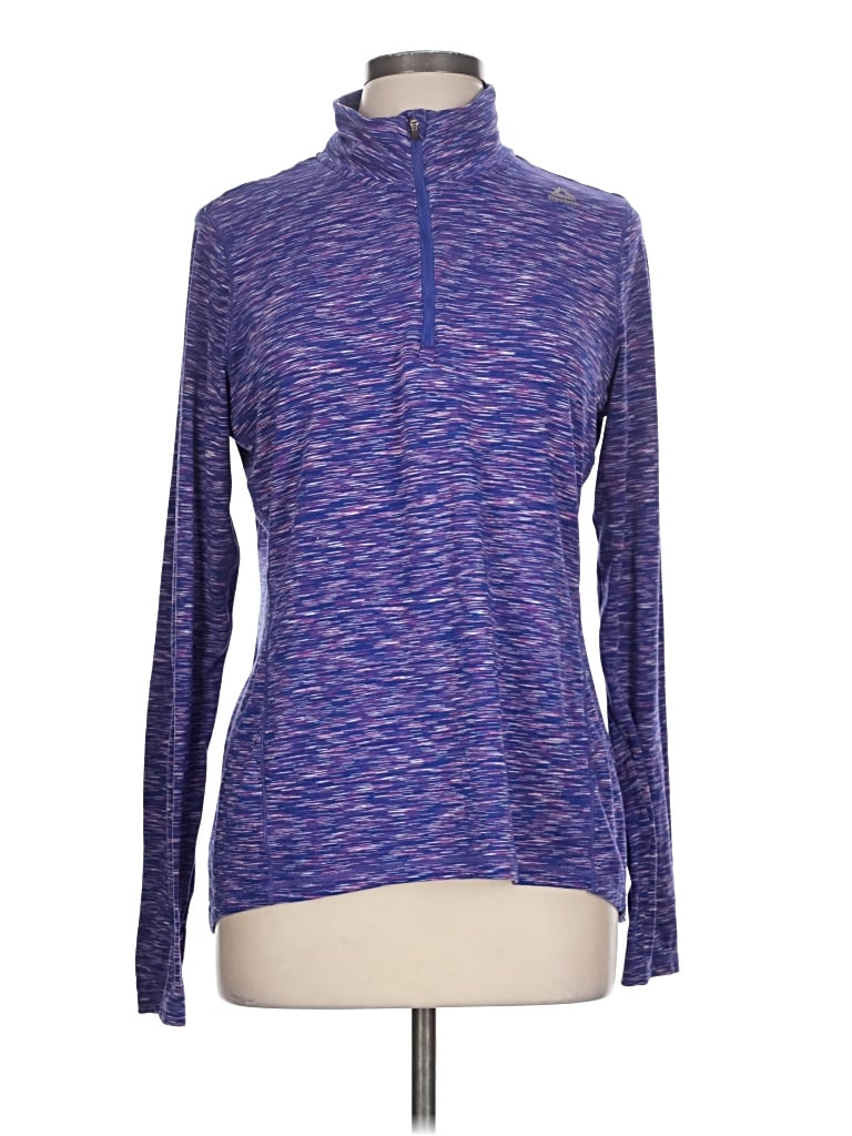 Pre-owned Reebok Long Sleeve T-shirt In Purple