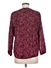 Monday Fun 100% Polyester Burgundy Long Sleeve Blouse Size M - photo 2