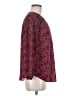 Monday Fun 100% Polyester Burgundy Long Sleeve Blouse Size M - photo 4