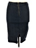 C'est Toi Blue Denim Skirt Size L - photo 1