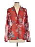 Kut from the Kloth 100% Polyester Red Long Sleeve Blouse Size L - photo 1