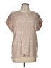 Cable & Gauge Silver Short Sleeve Blouse Size L (estimated) - photo 1