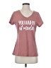 District. Burgundy Short Sleeve Top Size S - photo 1