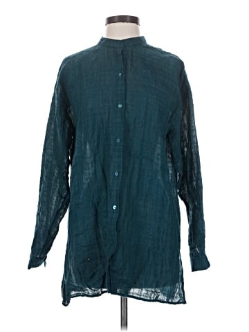 Eileen Fisher Long Sleeve Button-Down Shirt (view 1)