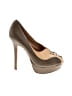 L.A.M.B. 100% Leather Color Block Gray Heels Size 5 1/2 - photo 1