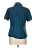 Yessica Plaid Teal Short Sleeve Button-Down Shirt Size EU 42 / US 12 - photo 2