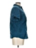 Yessica Plaid Teal Short Sleeve Button-Down Shirt Size EU 42 / US 12 - photo 4