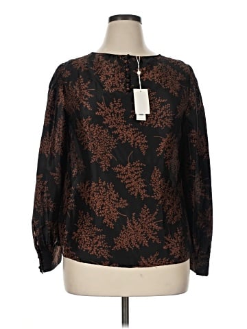 Rebecca Taylor Long Sleeve Silk Top (view 1)