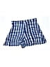 Aqua 100% Polyester Checkered-gingham Blue Shorts Size S - photo 1
