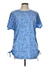 Cato Paisley Blue Short Sleeve T-Shirt Size L - photo 1