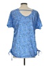 Cato Paisley Blue Short Sleeve T-Shirt Size L - photo 2
