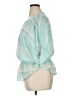 Rafaella 100% Polyester Teal 3/4 Sleeve Blouse Size XL - photo 5