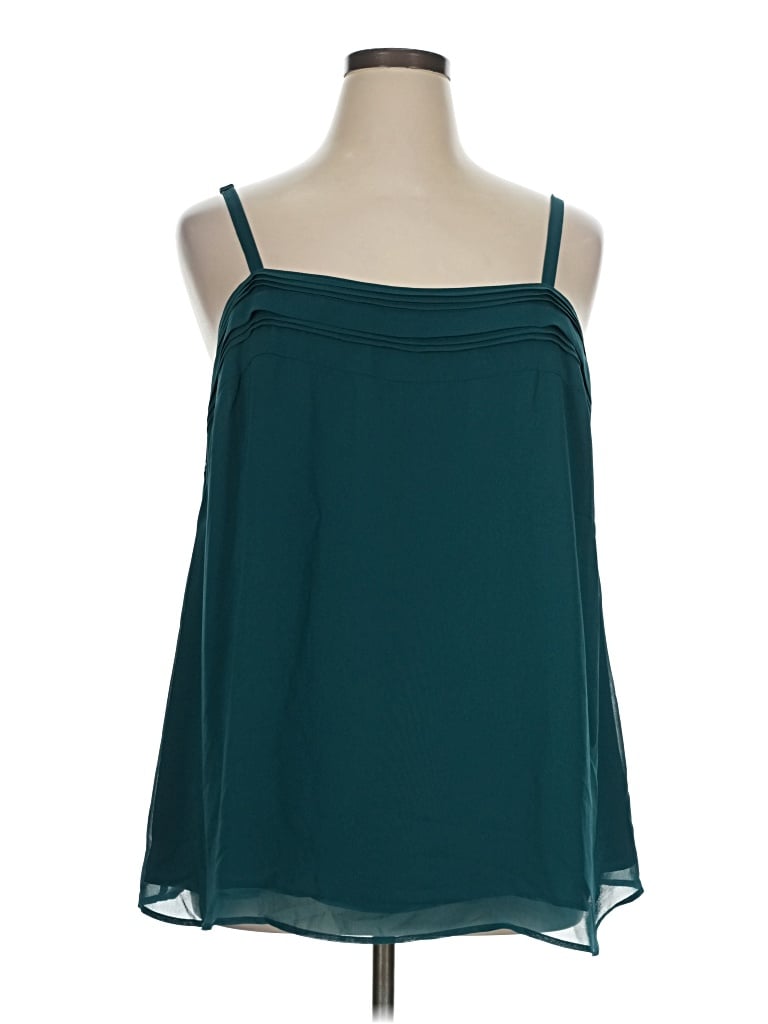 Pre-owned Torrid Sleeveless Blouse In Teal