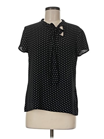 Noir Short Sleeve Blouse (view 1)