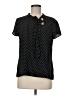 Noir Polka Dots Black Short Sleeve Blouse Size M - photo 1