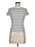 Lovesick Stripes Ivory Short Sleeve Turtleneck Size Med Plus (00) - photo 1