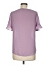 Harve Benard 100% Polyester Purple Short Sleeve Blouse Size M - photo 2