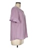 Harve Benard 100% Polyester Purple Short Sleeve Blouse Size M - photo 4
