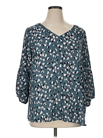 Collective Concepts 3/4 Sleeve Blouse (view 1)