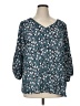 Collective Concepts 100% Polyester Teal 3/4 Sleeve Blouse Size 1X - photo 1