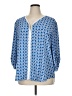 Chaus Blue 3/4 Sleeve Blouse Size XL - photo 1