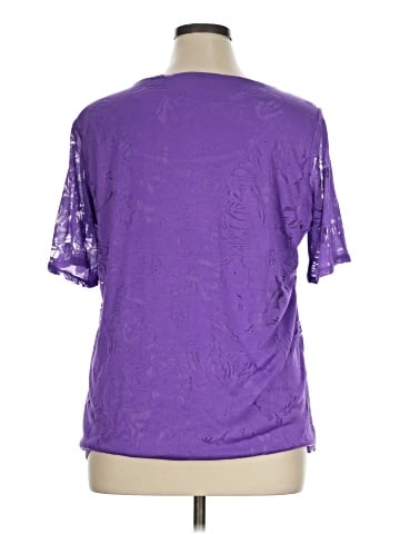 Nina Leonard Short Sleeve Blouse (view 2)