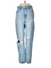 Pull&Bear 100% Cotton Hearts Blue Jeans Size 6 - photo 1