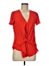 Trouve 100% Polyester Red Short Sleeve Top Size M - photo 1