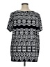 East5th Black Short Sleeve Top Size 1X - photo 2
