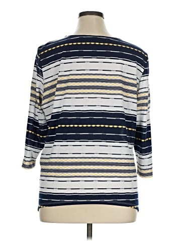 Alfred Dunner 3/4 Sleeve Top (view 2)