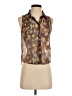 Volcom 100% Polyester Brown Sleeveless Blouse Size S - photo 1