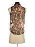 Volcom 100% Polyester Brown Sleeveless Blouse Size S - photo 2