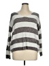 Love By Design 100% Polyester Stripes Gray Pullover Sweater Size XL - photo 1