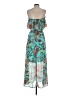 Decree 100% Polyester Paisley Teal Casual Dress Size S - photo 2